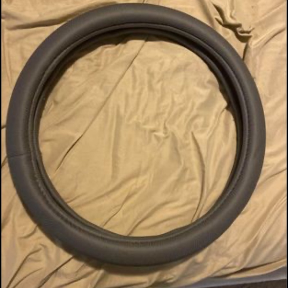 Gray Steering wheel cover